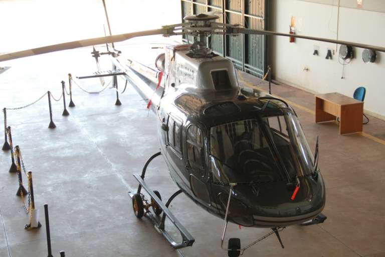 Helicóptero será da PM, mas ainda precisa de manutenção preventiva. (Foto: Marcos Ermínio).