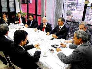 Governador se reuniu com bancada hoje em Brasília. (Foto: Divulgação)