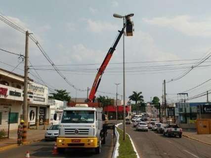 Prefeitura vai instalar 886 lâmpadas de LED na Afonso Pena e Mato Grosso