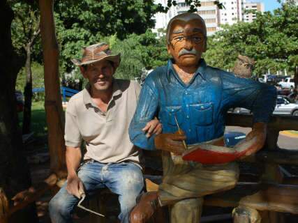 Praça Manoel de Barros terá carro de boi para mostrar que poeta é do Pantanal