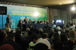 Evento reuniu lideranças do PSC nacional e de MS. (Foto: Alcides Neto)