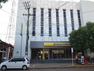 Agência do Banco do Brasil na área central de Aquidauana (Foto: Luiz Guido/ O Pantaneiro)