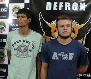 Isaque Baptista e Emerson Machado estão presos; outros dois acusados estão foragidos (Foto: Osvaldo Duarte/Dourados News)