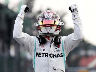Lewis Hamilton celebra vitória no Grande Prêmio do México (Foto: Fórmula 1/Divulgação)