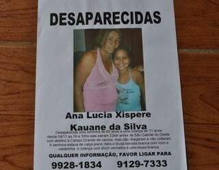 Ana Lúcia e Kauany estão desaparecidas desde novembro de 2011 (Foto: Arquivo/Família)