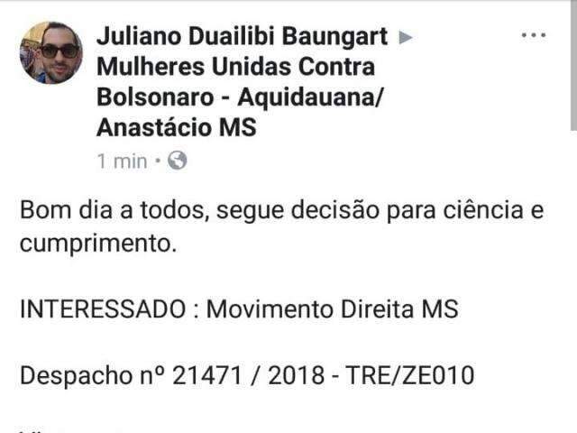 Por seguran&ccedil;a, Justi&ccedil;a manda transferir data de ato contra Bolsonaro