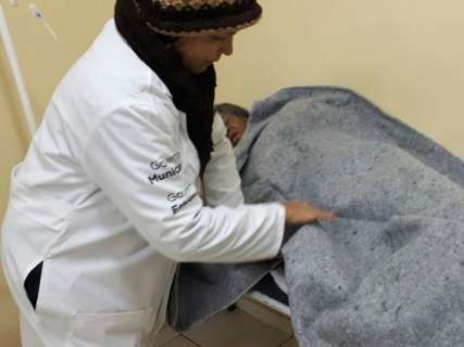 Pacientes internados nos postos de saúde 24 horas recebem cobertores