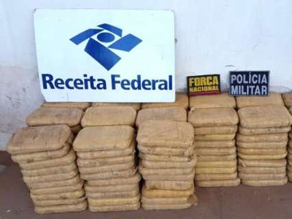 Receita Federal apreende 156 kg de cocaína em posto de fiscalização na BR-262 