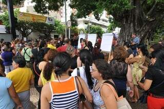 Com aulão, professores realizam manifesto nesta tarde. (Foto: Alcides Neto)