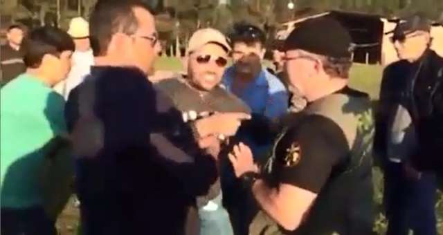 Em v&iacute;deo, fazendeiros enfrentam For&ccedil;a Nacional e barram vistoria da Funai