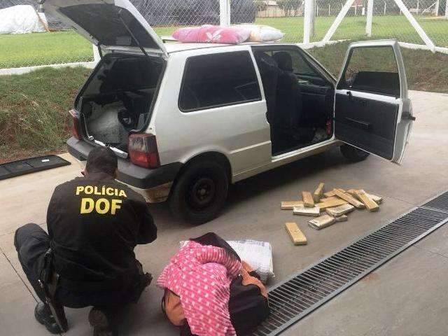 DOF prende casal flagrado com maconha que seria levada de MS at&eacute; SP 