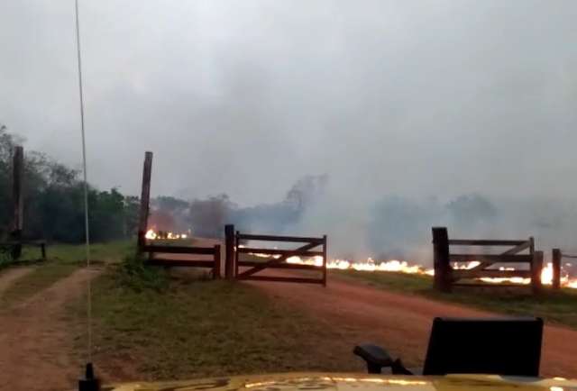 Bombeiros sobrevoam dez focos de calor considerados preocupantes