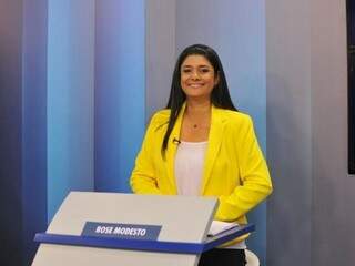 Candidata a prefeita Rose Modesto aparece com 24% dos votos. (Foto: Alcides Neto).