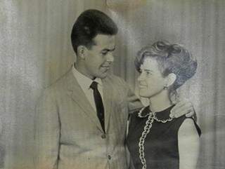 Casamento, em 1964. (Foto: Reprodução/Arquivo Pessoal)