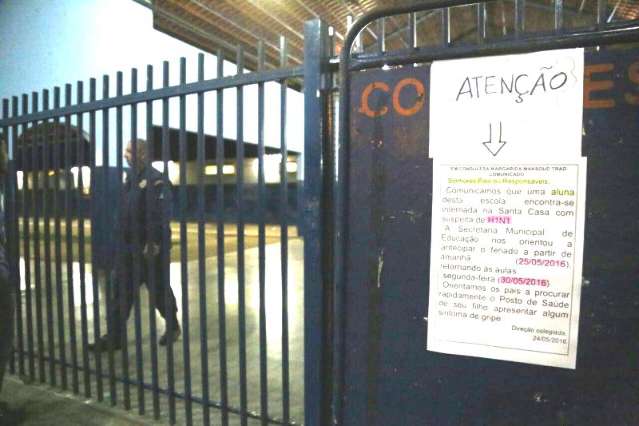 Caso suspeito de gripe A assusta pais e funcion&aacute;rios de escola municipal