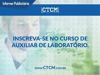 CTCM abre cursos para Auxiliar de Laboratório