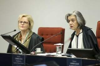 Da esquerda para a direita, as ministras Rosa Weber e Cármen Lácia (Foto: Agência Brasil)