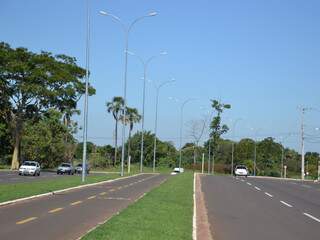 Avenida tem 10,5 quilômetros e interliga Duque de Caxias ao anel viário na saída para Sidrolândia. (Foto: Minamar Junior)
