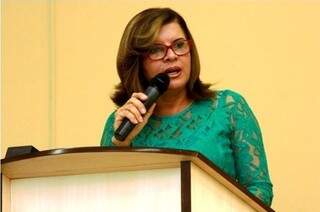 A presidente da Câmara de Chapadão, Sônia Maran, defende viatura “Caveirão” para fazer segurança na cidade (Foto: Divulgação)