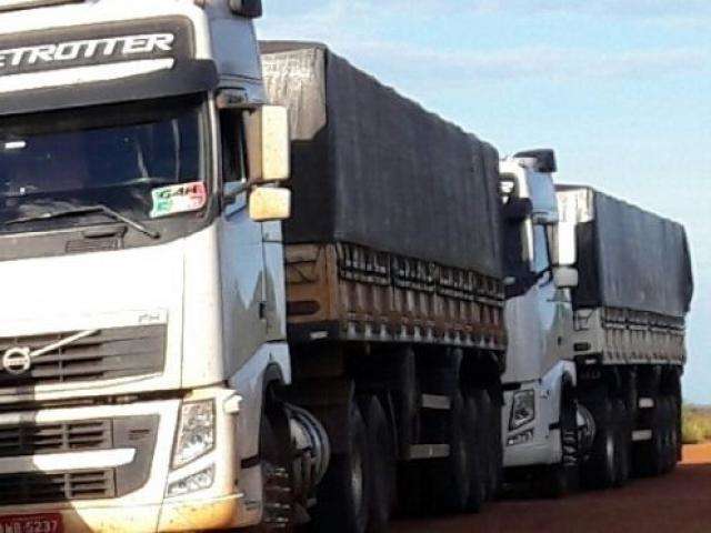 DOF apreende pneus contrabandeados em caminh&otilde;es na fronteira 