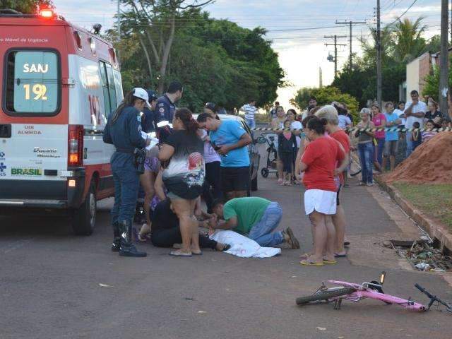 Voltando do mercado: menina de 8 anos morre atropelada em cruzamento