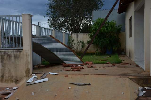 Temporal causou estragos em 189 casas e desalojou duas fam&iacute;lias 