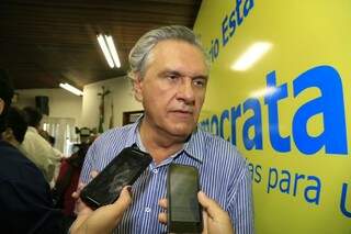 Ronaldo Caiado defende a renúncia coletiva dos cargos e novas eleições. (Foto: Gerson Walber)