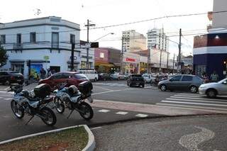 De acordo com o projeto, a esquina da Afonso Pena com a Rua 14 de Julho será uma das monitoradas (Foto: Marcelo Victor)