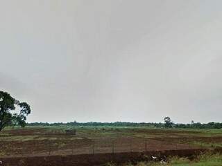 Acampamento Ñu Verá, em Dourados (Foto: Google Earth/Divulgação MPF).