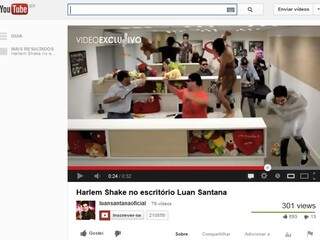 Luan Santana reproduz no escritório o fenômeno viral Harlem Shake