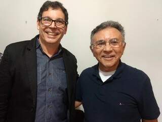 O bispo do PRB, Marcos Antonio Camargo Vitor, candidato a vice governador, e o candidato a governador juiz Odilon de Oliveira (Divulgação)