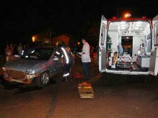 Vítimas foram resgatados pelo Samu e por uma UTI móvel do município de Sidrolândia (Foto: José Pereira/Sidrolandia News)