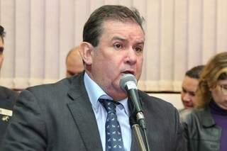 Deputado Eduardo Rocha, vice-presidente estadual do PMDB e líder do partido na Assembleia (Foto: Victor Chileno/ALMS)