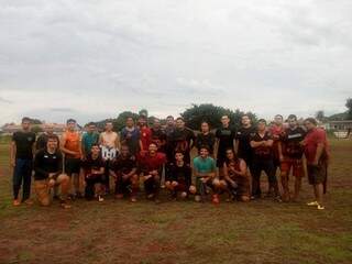 O Campo Grande Cobras treina aos sábados e domingos no campo do bairro Mata do Jacinto (Foto: Divulgação)