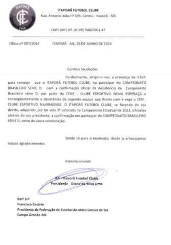 Sem Cene, MS dever&aacute; ter clube rebaixado no Brasileir&atilde;o deste ano