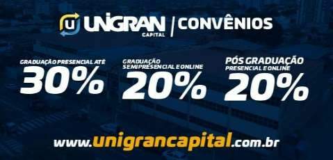 Unigran Capital abre inscrições para vestibular e transferências