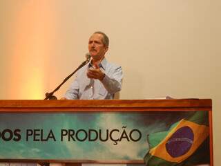 Ministro Aldo Rebelo durante a Expogrande do ano passado. (Foto: Arquivo)