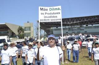 Há uma semana, produtores aproveitaram visita presidencial para protestar. (Foto: Marcos Ermínio)