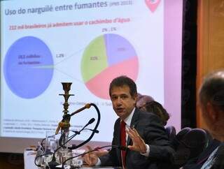 Ministro mostrou dados sobre narquile (Foto:Divulgação)