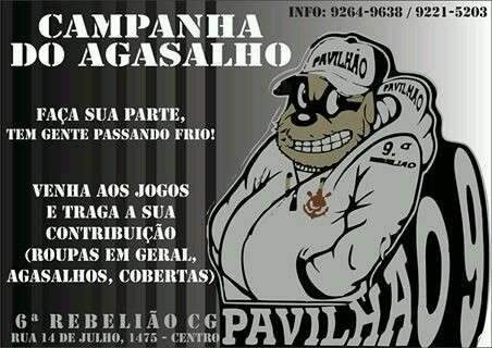  Torcida organizada do Corinthians realiza a&ccedil;&atilde;o solid&aacute;ria na Capital