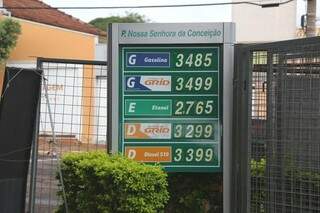 Preço do diesel no Estado é vendido entre R$ 3,29 a R$ 3,40. (Foto: Fernando Antunes)