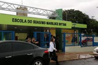 Fachada da primeira Escola de Assistência Social do Brasil, em Campo Grande – (Foto: Gov MS)