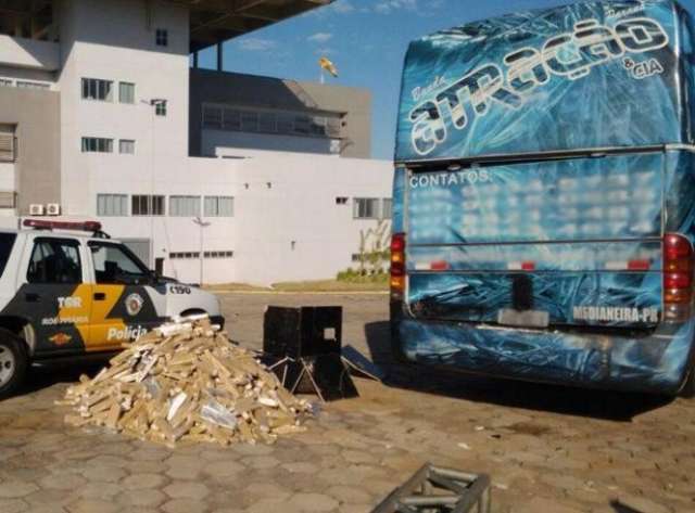 Dupla saiu de Campo Grande e usava &ocirc;nibus de banda para trafico 