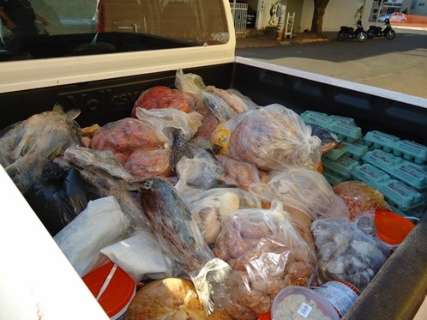 Mais de três toneladas de alimentos estragados são recolhidas no Estado