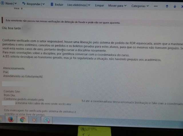Alunos reprovam em mat&eacute;ria online e podem deixar de colar grau