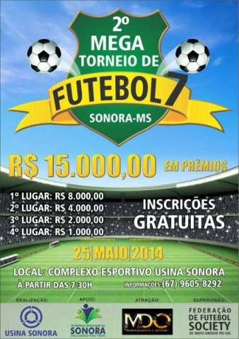 Disputas de v&ocirc;lei, futev&ocirc;lei e futebol de 7 em Sonora tem pr&ecirc;mio de R$ 18 mil