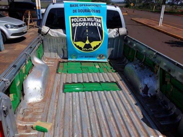 Traficante de Goi&aacute;s &eacute; preso com 254 quilos de maconha na MS-164