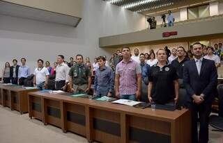 Ao todo 29 representantes da sociedade civil e do Estado tomaram posse hoje (Foto: Divulgação/Roberto Higa)