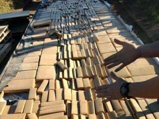 PF mostra parte das drogas apreendidas durante cinco dias de operação em Mato Grosso do Sul (Foto: Divulgação)