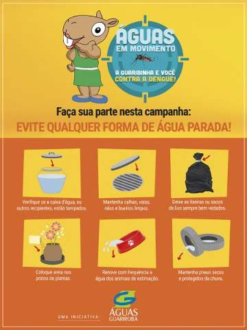 Concession&aacute;ria de &aacute;gua e esgoto lan&ccedil;a campanha de combate ao Aedes aegypti
